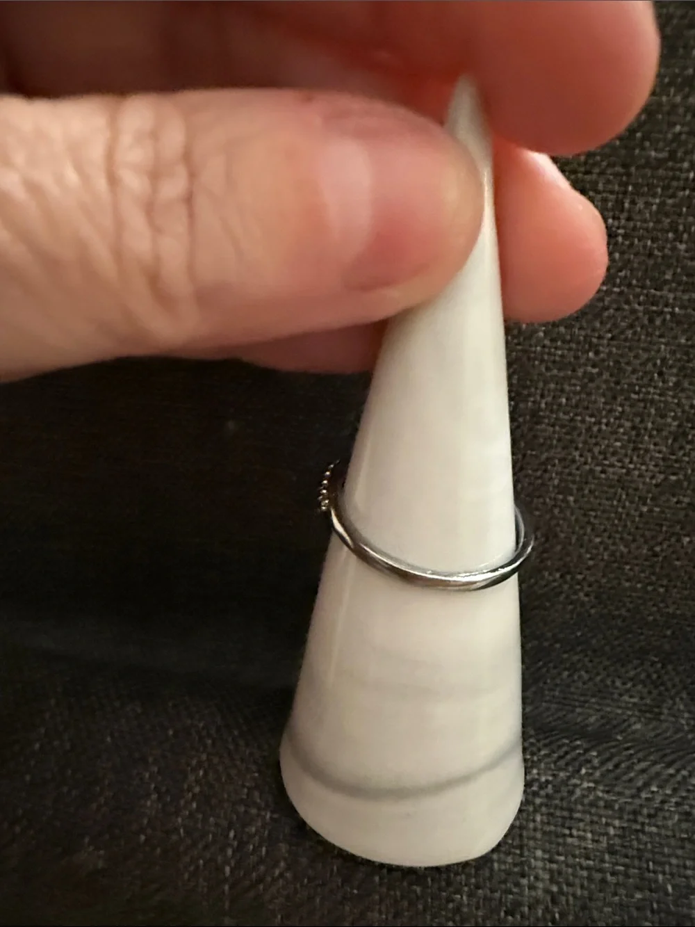 Bomb party OG rhodium Size 9 ring